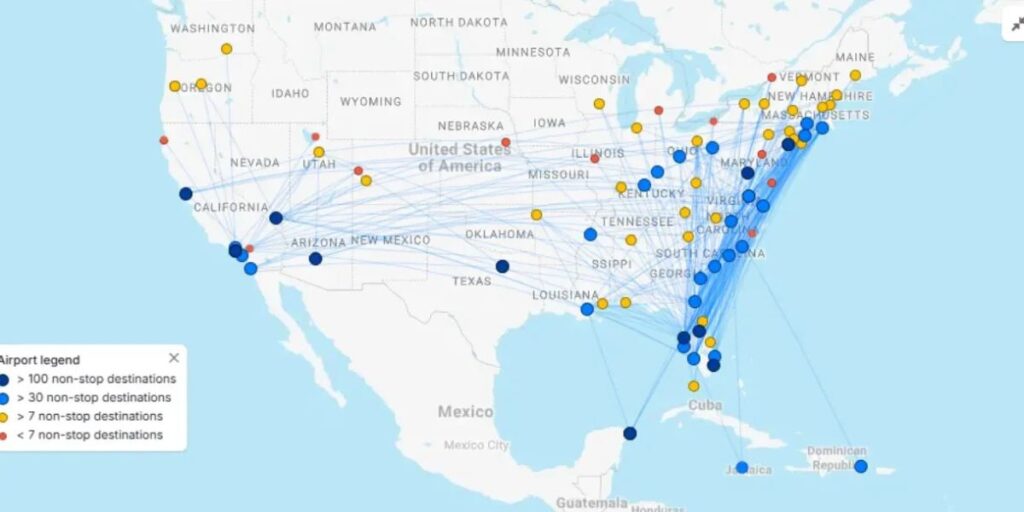 Breeze Airways Destinations